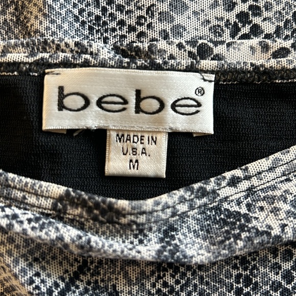 vintage bebe snake print boat neck top - Picture 5 of 5